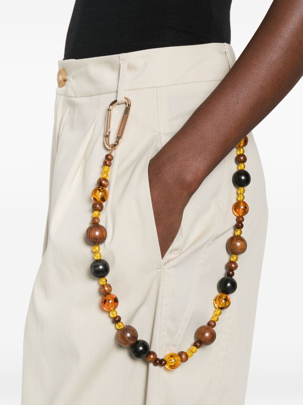 DARKPARK Pantaloni Phebe con ciondolo di perline 