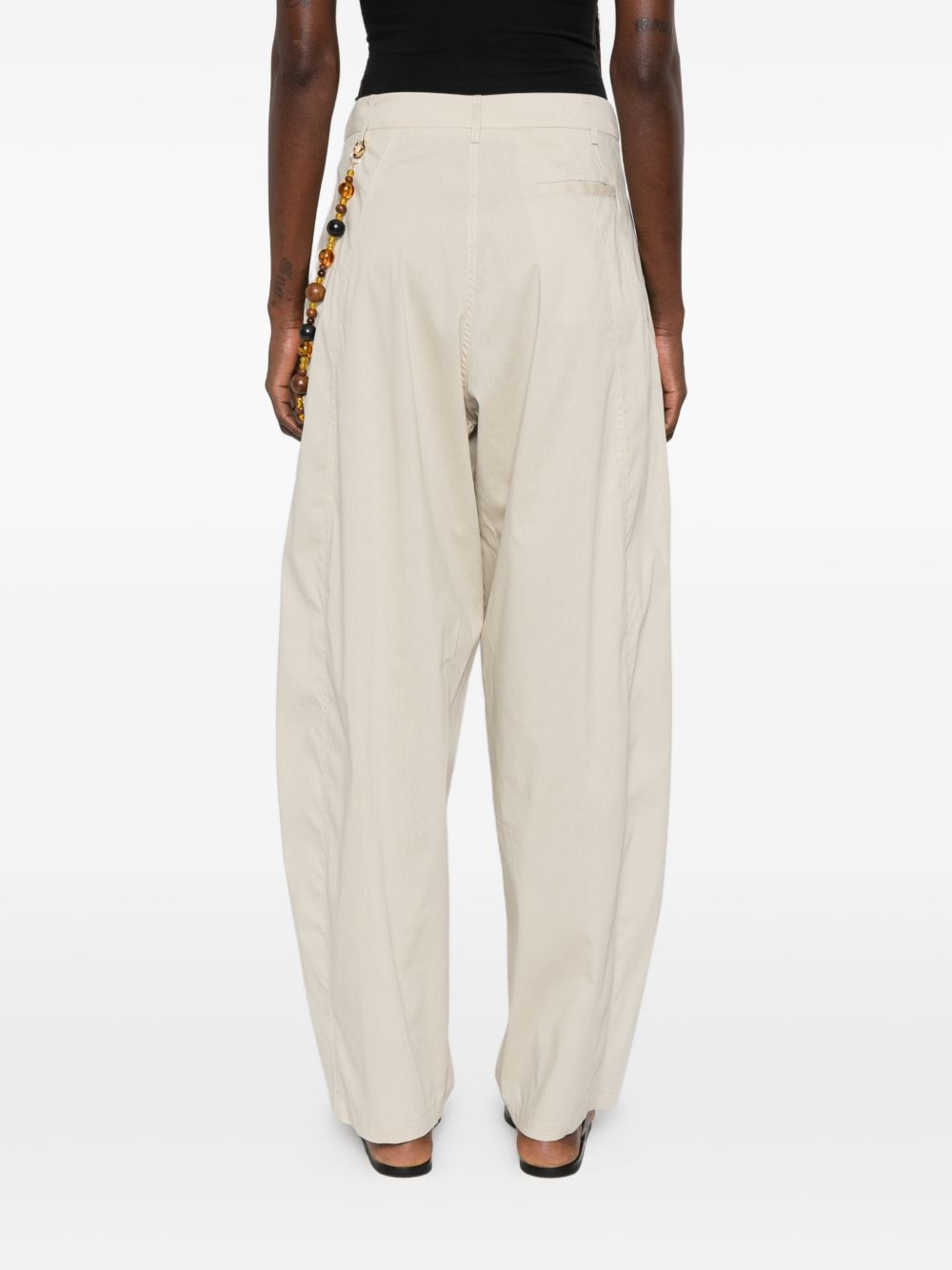 DARKPARK Pantaloni Phebe con ciondolo di perline 