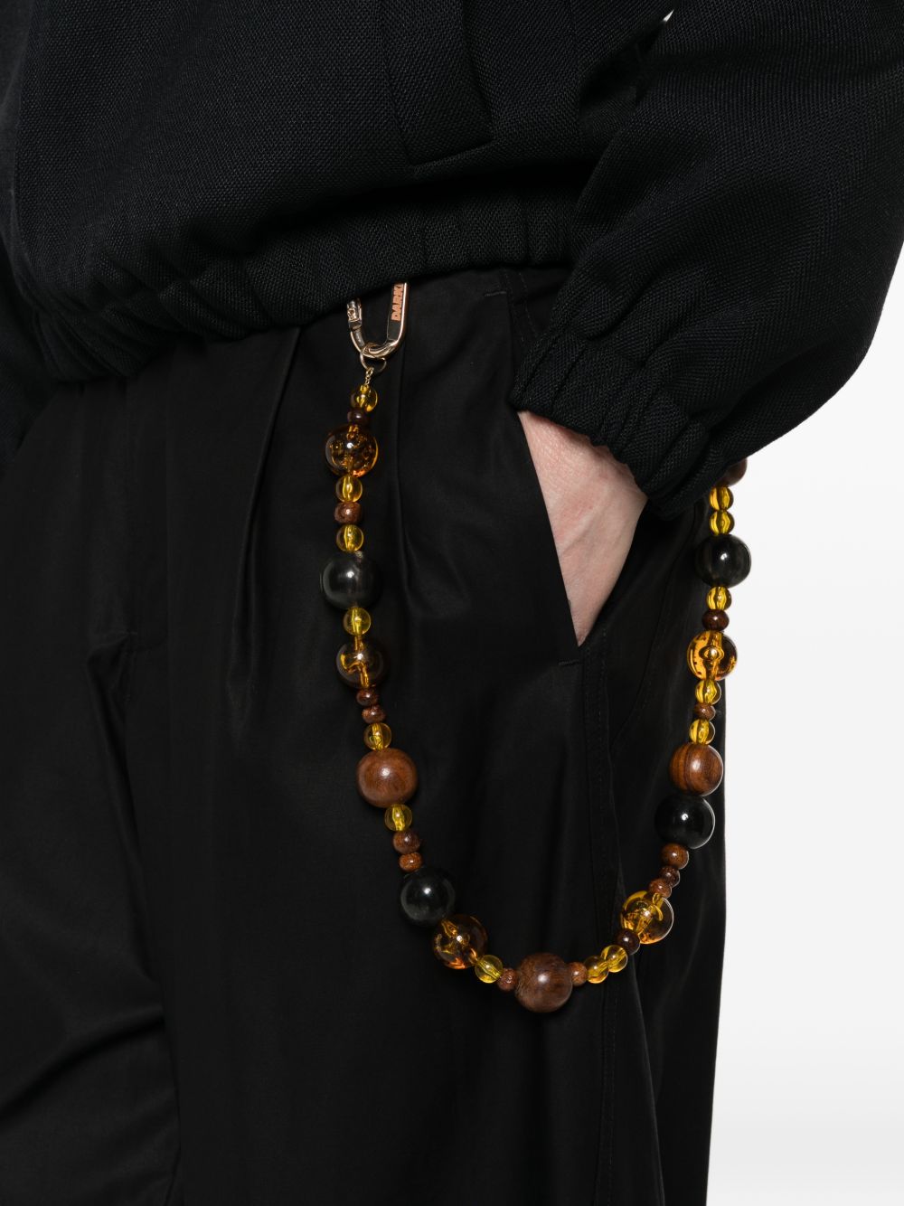 DARKPARK Pantaloni Phebe con ciondolo di perline 