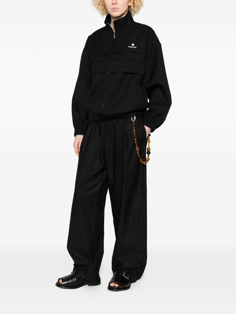 DARKPARK Pantaloni Phebe con ciondolo di perline 