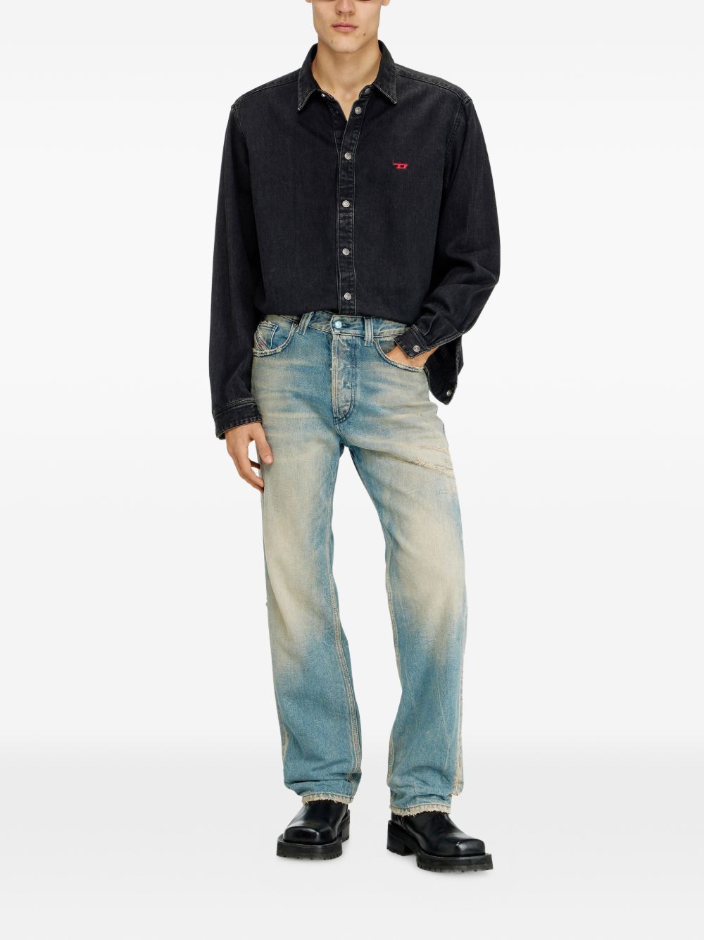 DIESEL Jeans regular fit in denim a vita media 2024 D-Macs 09N30 