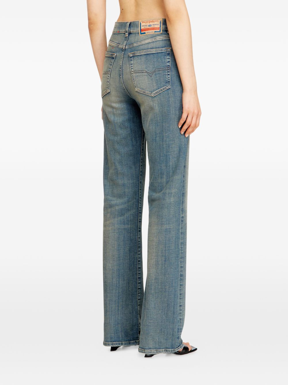 DIESEL Jeans in cotone dall'effetto invecchiato 