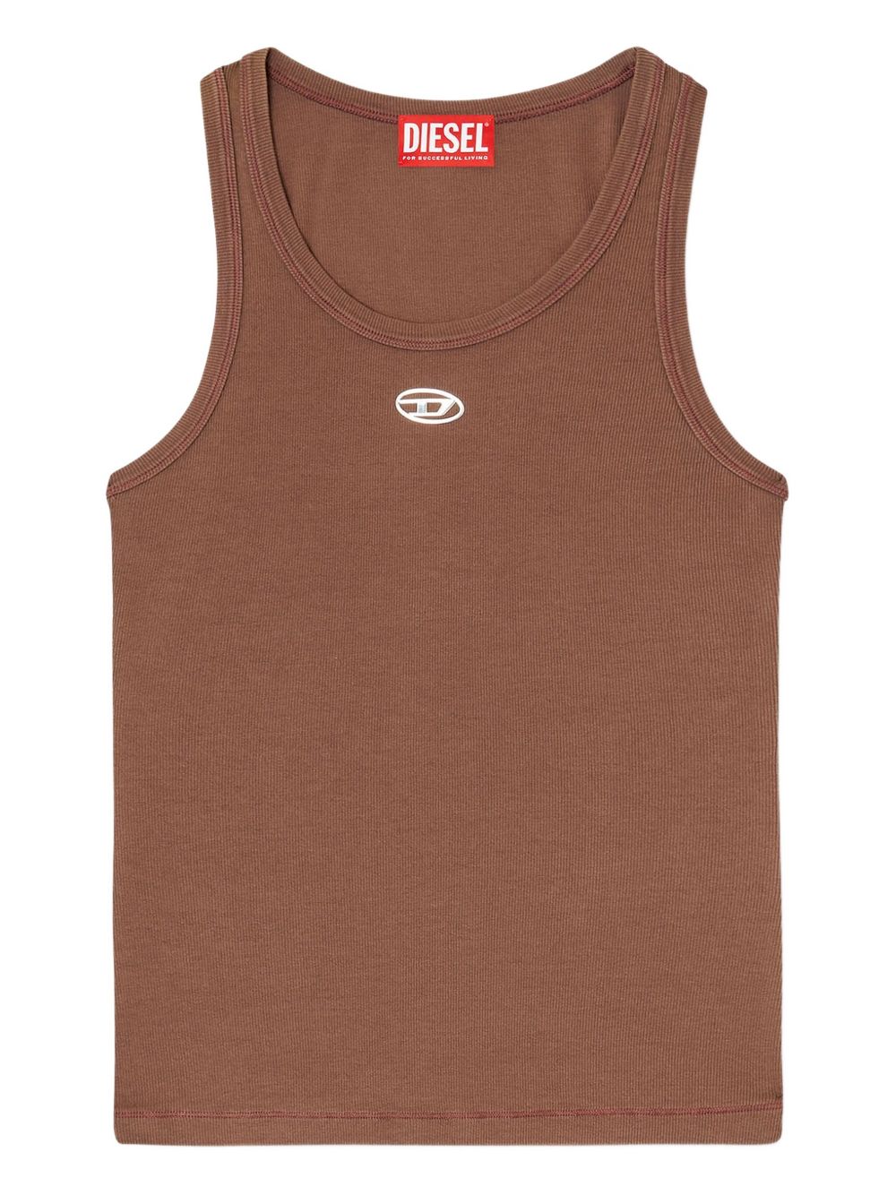 DIESEL T-shirt in cotone senza maniche 