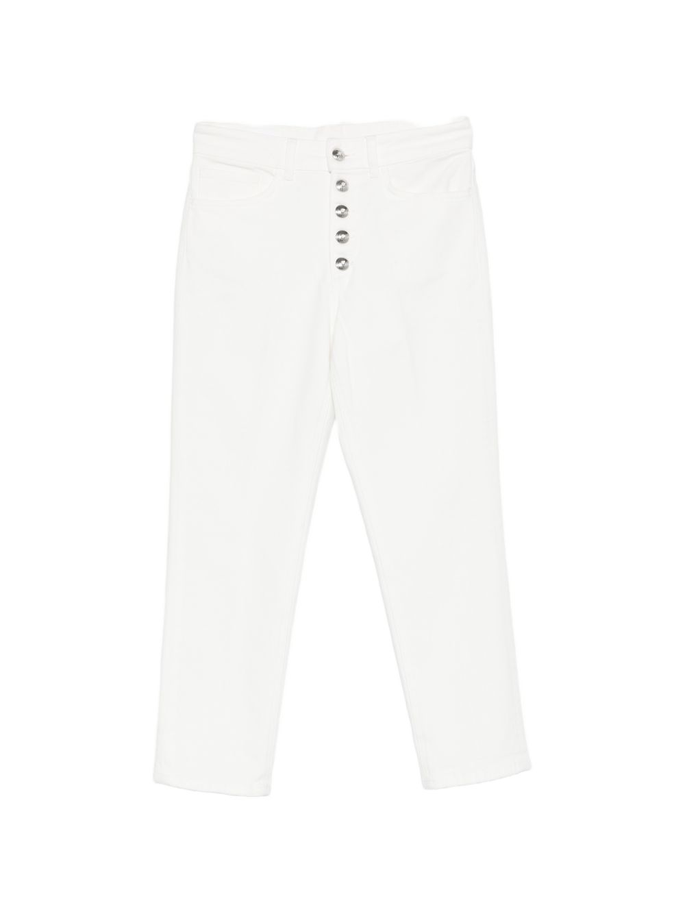 DONDUP Jeans Koons bianchi con bottoni 