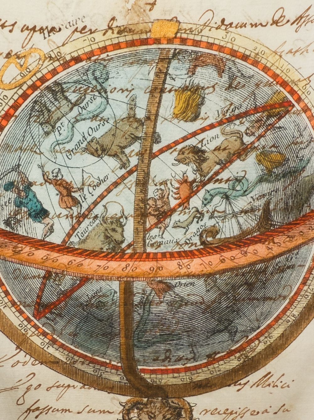 FALIERO SARTI Foulard Little World Map in cotone 
