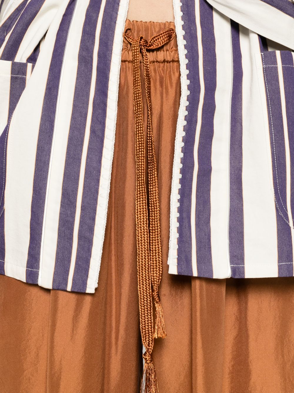 FORTE FORTE Pantaloni in seta con coulisse bronzo 