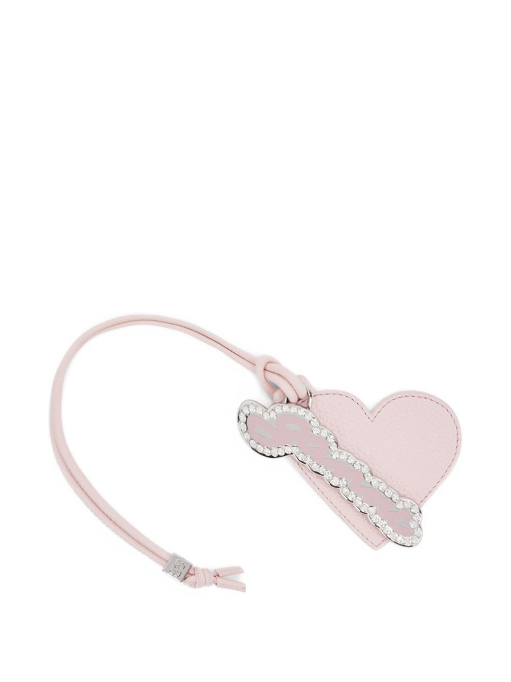 GANNI Protachiavi rosa con cuore 