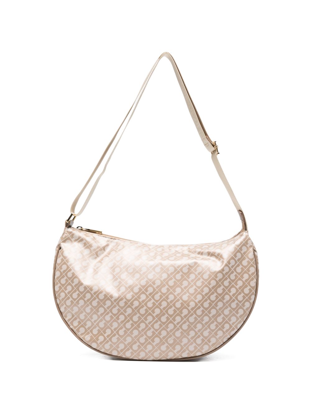 GHERARDINI Borsa a spalla Softy a mezza luna beige 