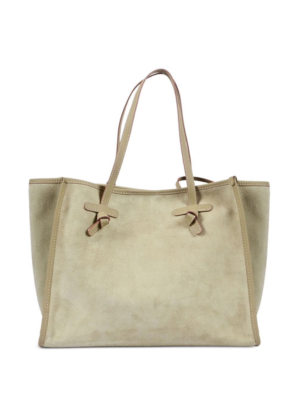 GIANNI CHIARINI Borsa shopping Marcella in camoscio verde chiaro 