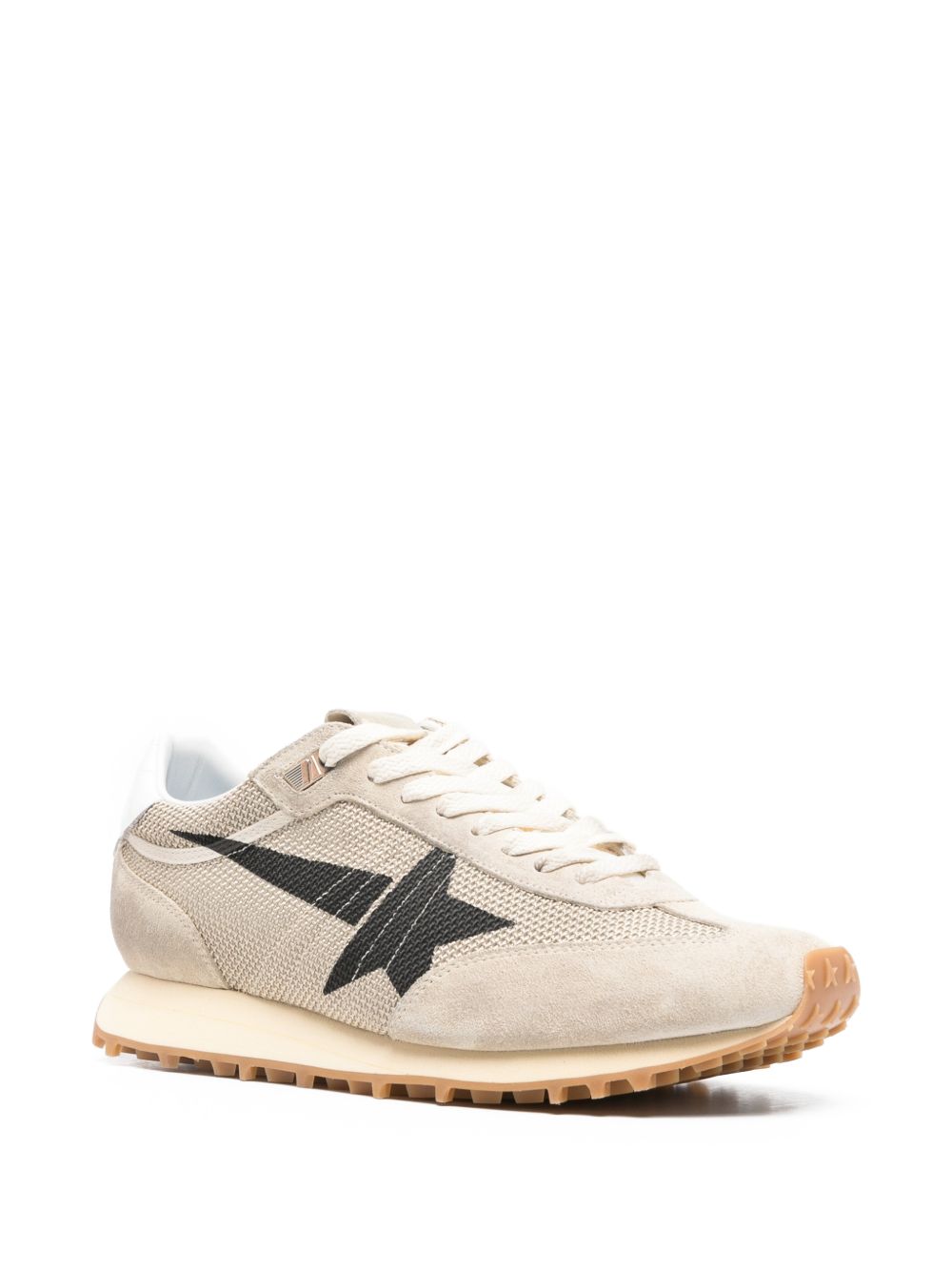 GOLDEN GOOSE Sneakers 'Marathon' grigie con stella nera 