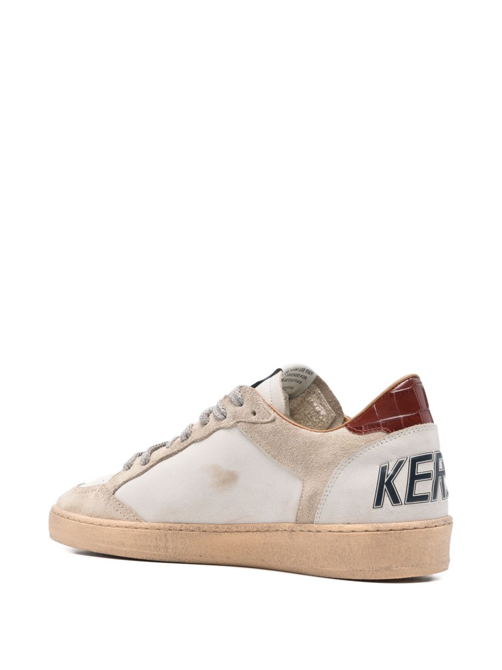 GOLDEN GOOSE Sneakers 'Ball Star' in pelle effetto usato 