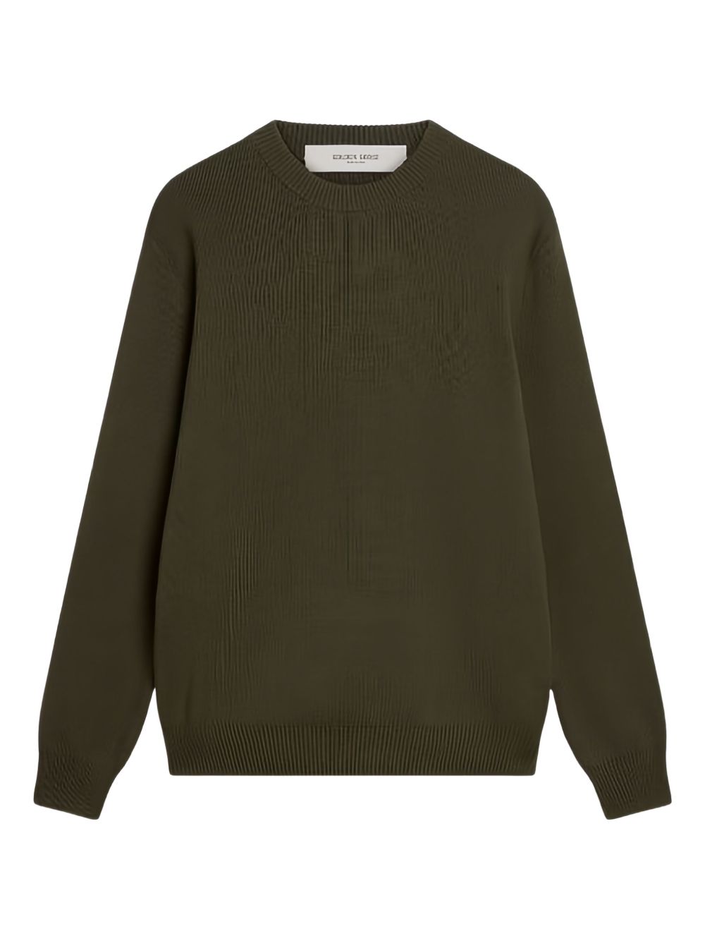 GOLDEN GOOSE Maglione girocollo basic in misto cotone verde 