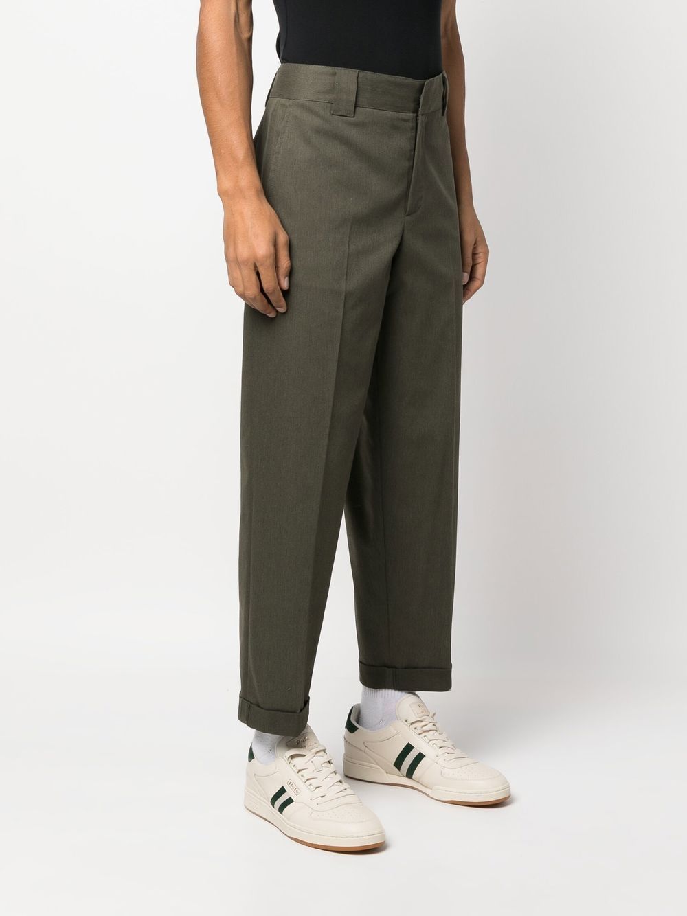 GOLDEN GOOSE Pantaloni chino verdi militare 