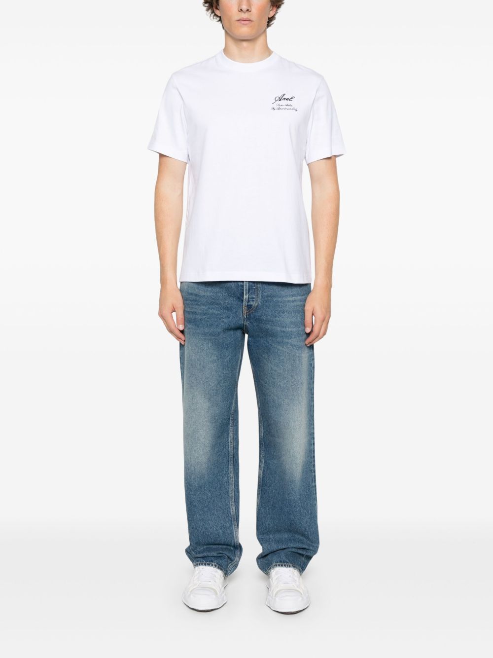 GOLDEN GOOSE Jeans blu con effetto slavato 