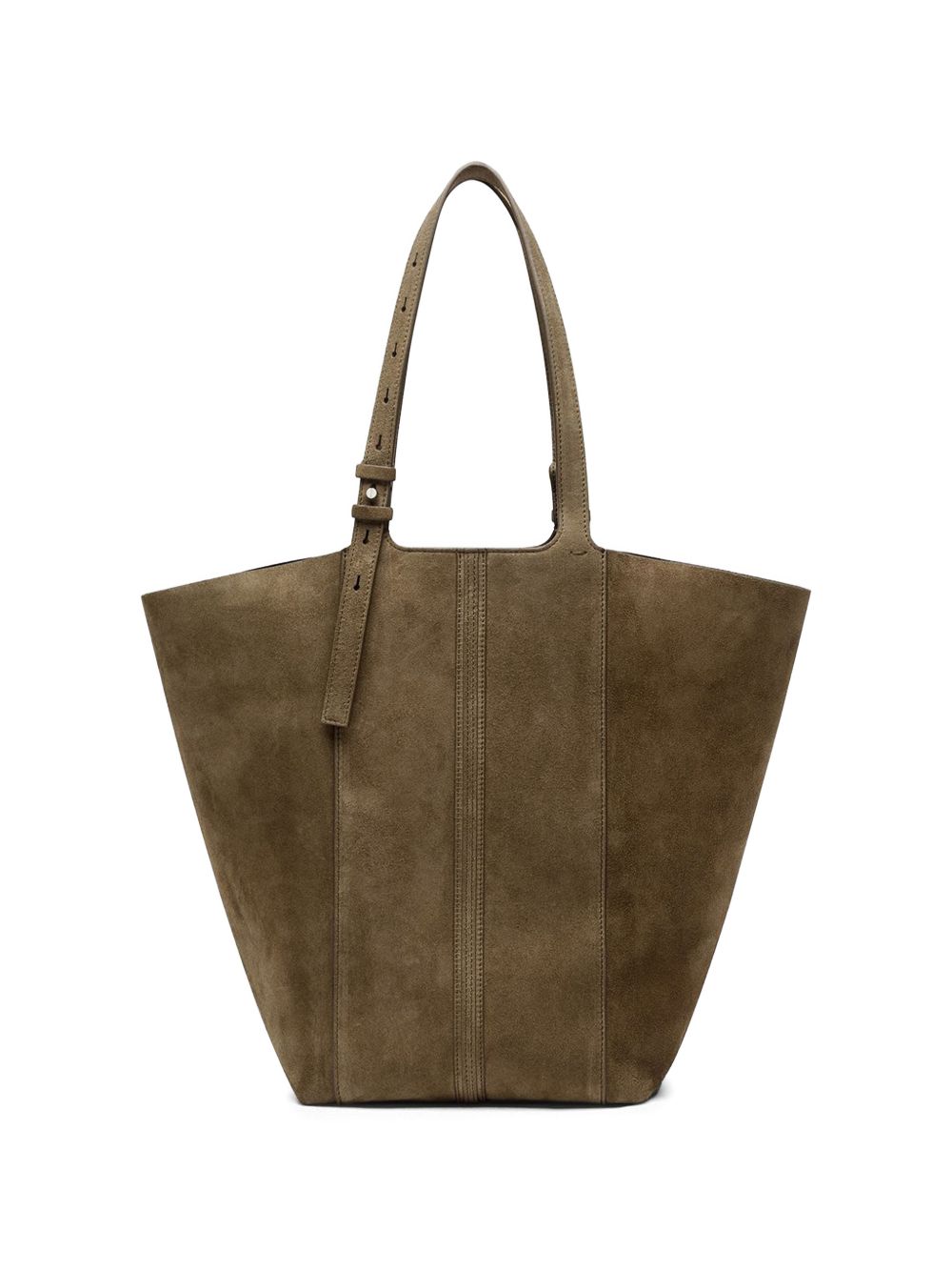 GOLDEN GOOSE Borsa 24/7 in suede verde oliva 