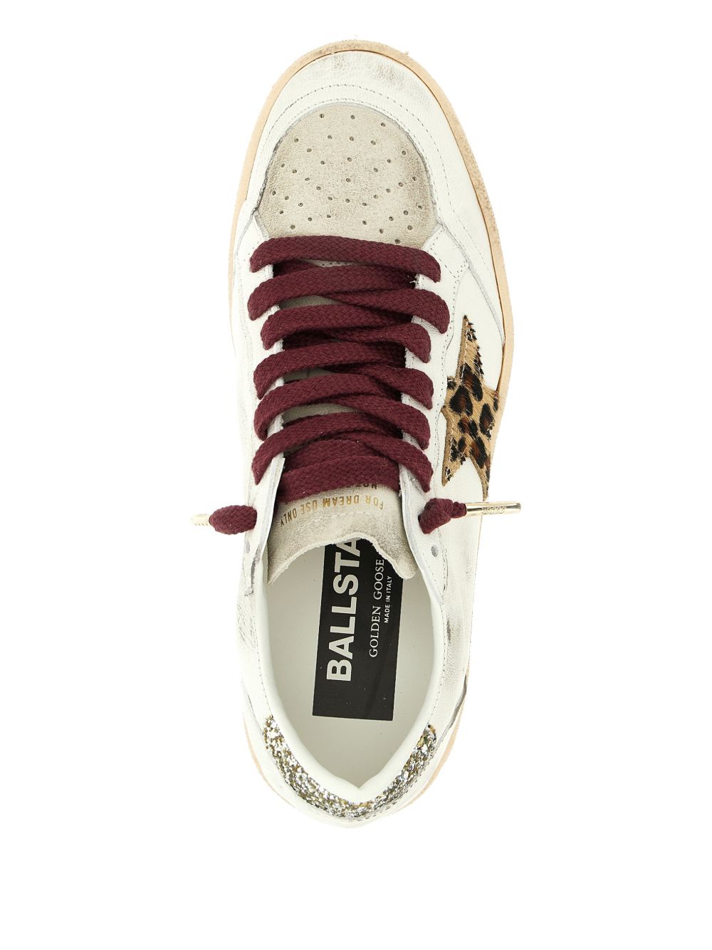 GOLDEN GOOSE Sneakers Ball Star con stella animalier 