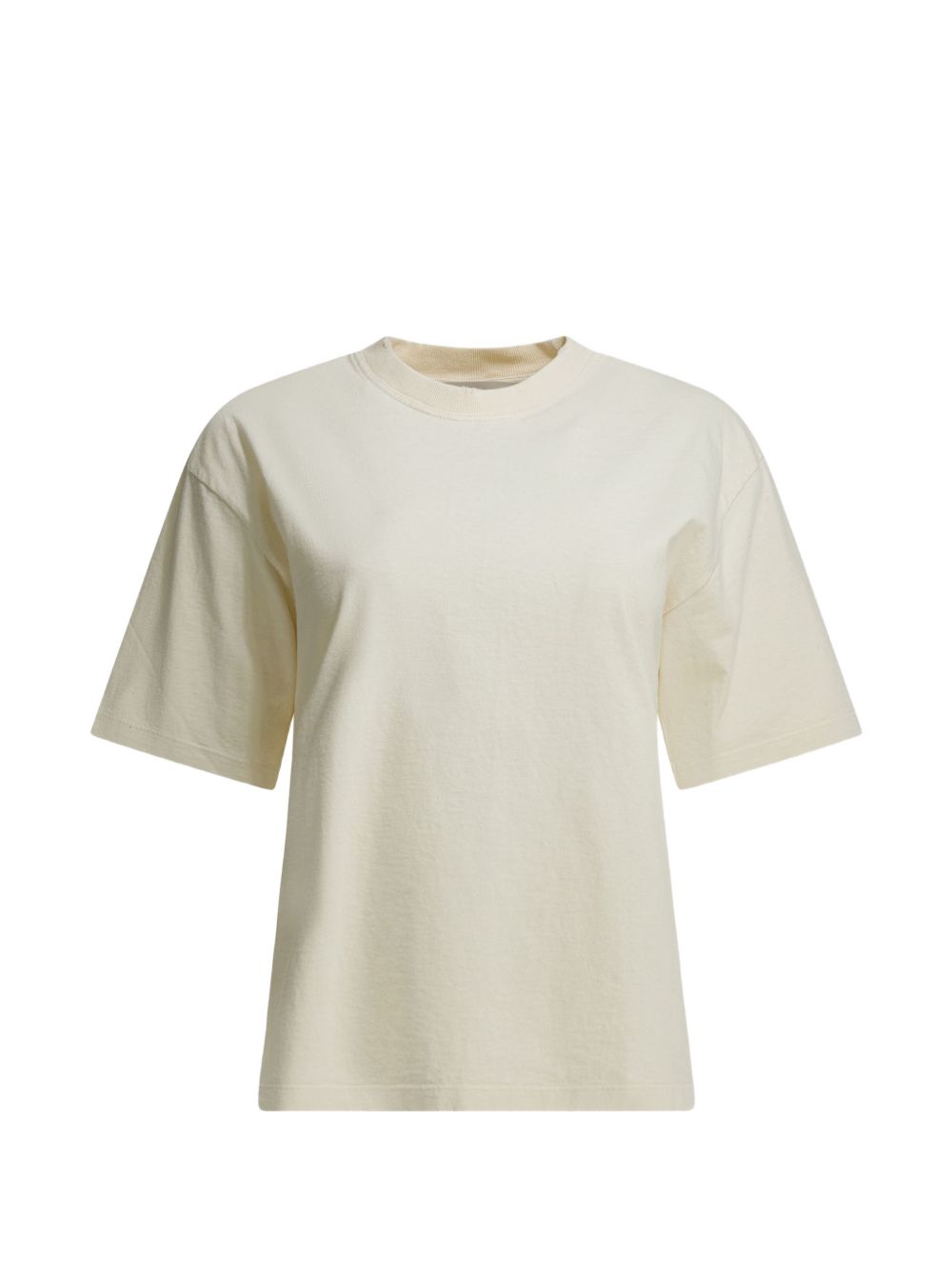GOLDEN GOOSE T-shirt in cotone bianco con logo sul retro 