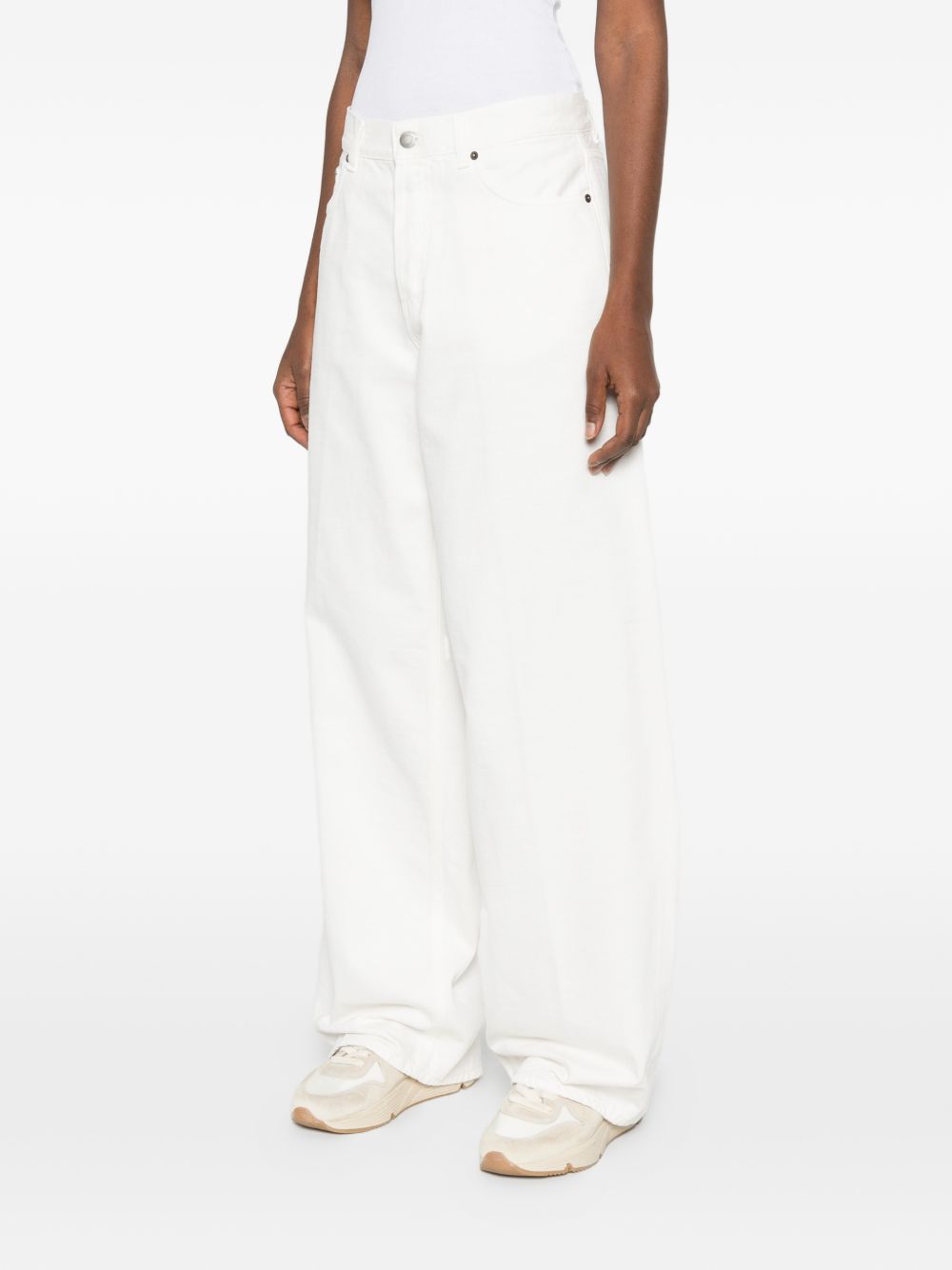 HAIKURE Jeans Bethany bianco a gamba larga 