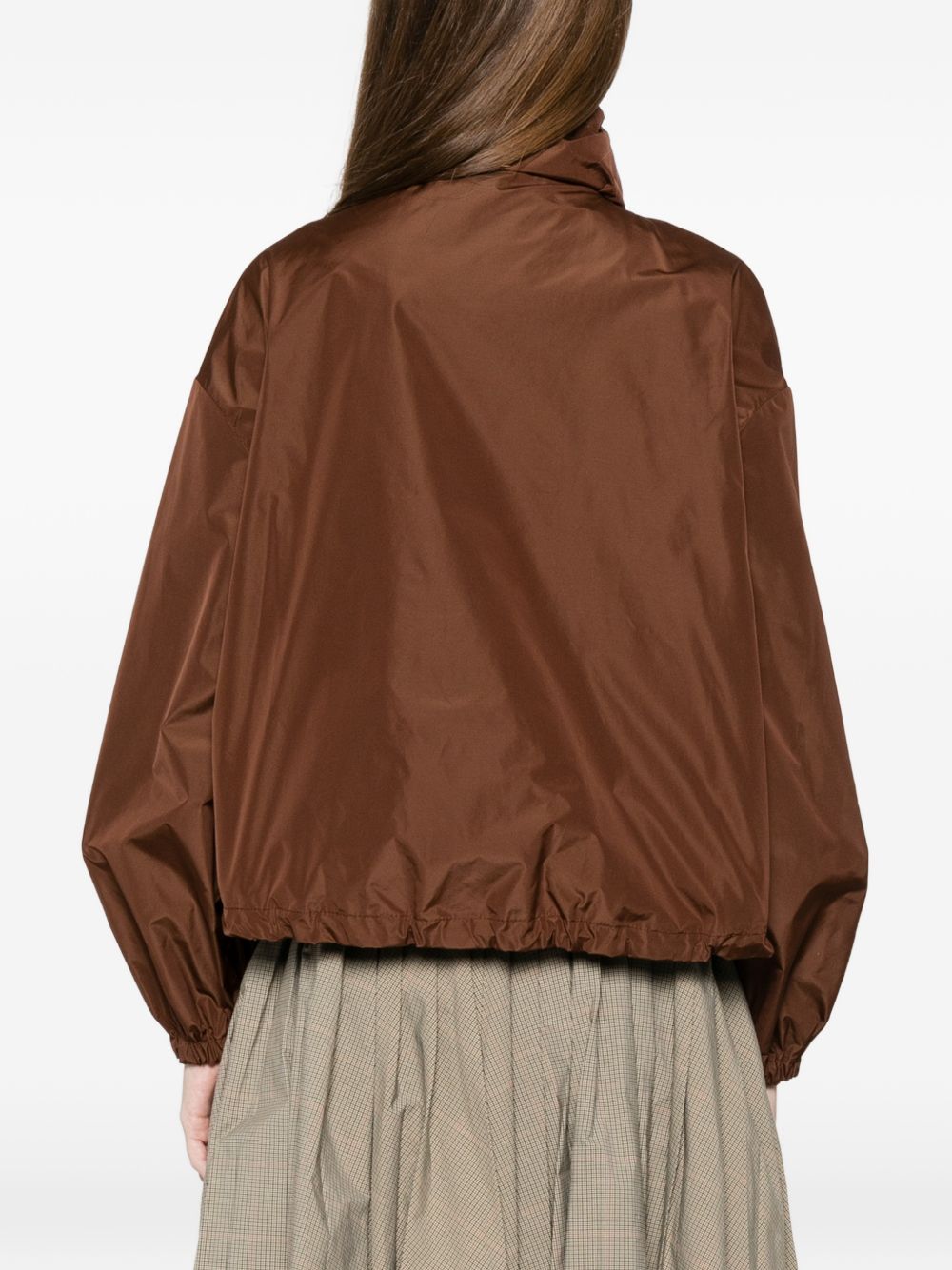 HERNO Giacca marrone con zip 