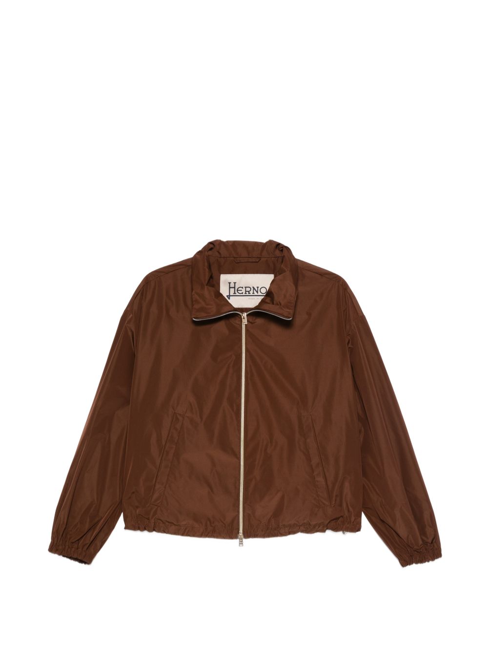 HERNO Giacca marrone con zip 