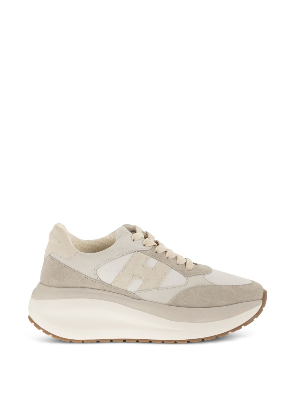 HOGAN Sneakers H714 beige e grigio 