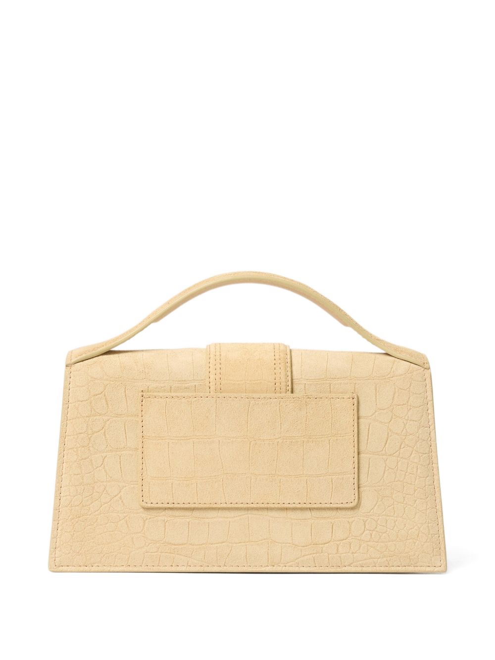 JACQUEMUS Borsa a mano Le Bambino grande in pelle effetto coccodrillo 