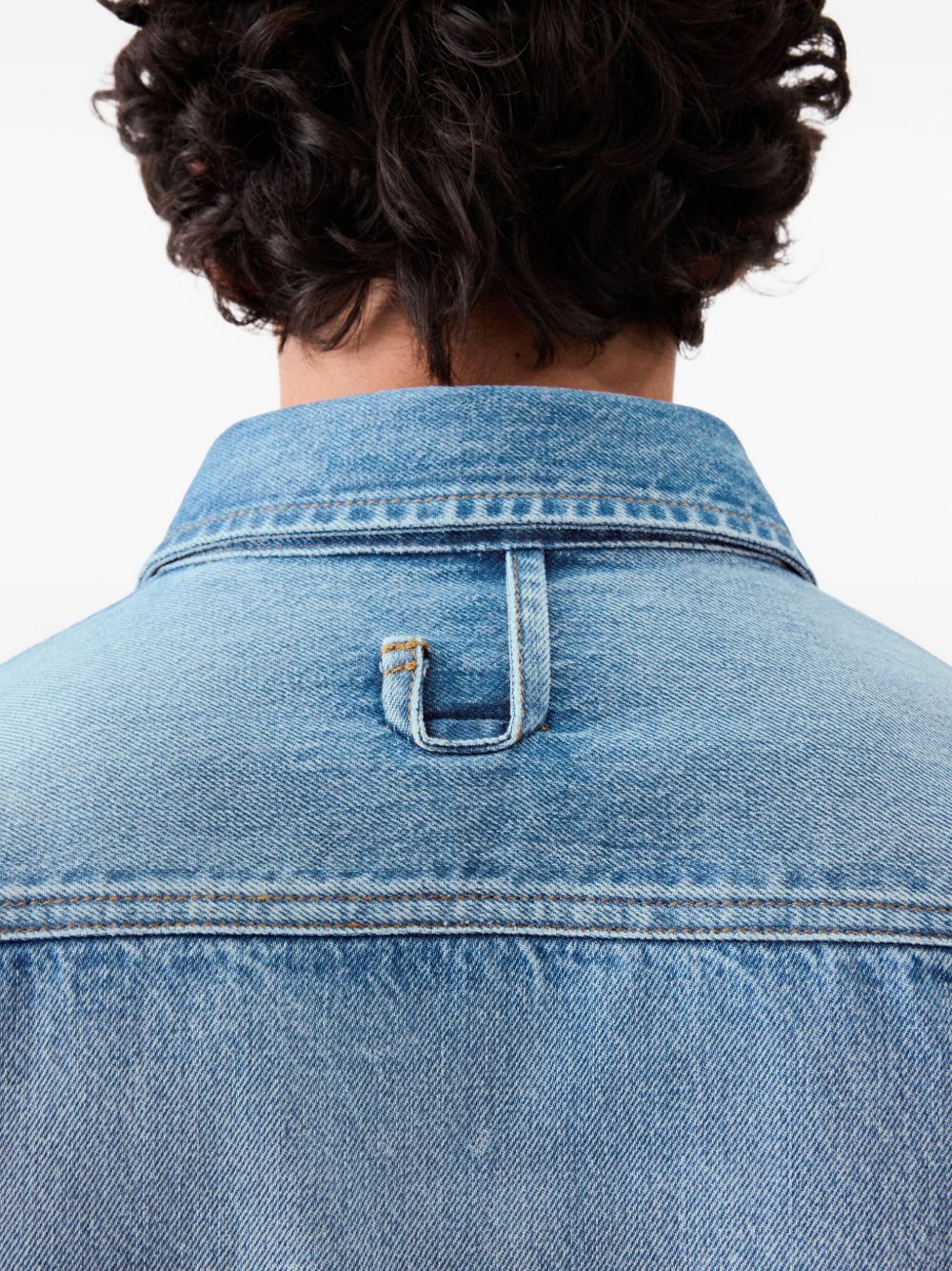 JACQUEMUS Camicia De-Nimes Simon in denim con logo 