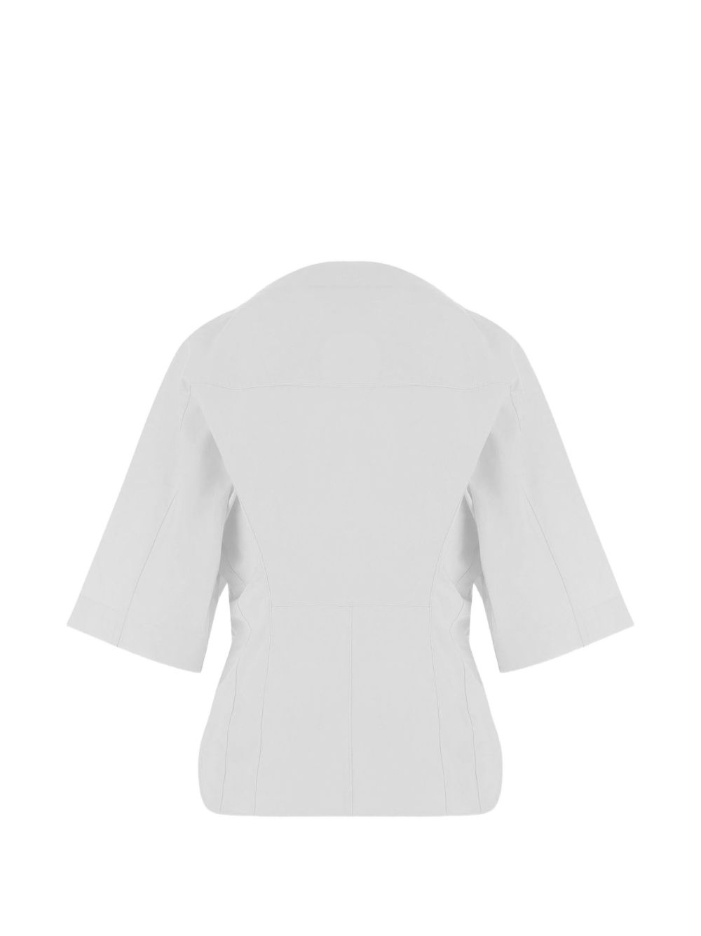 JACQUEMUS Camicia Moisson in cotone bianco a maniche corte 
