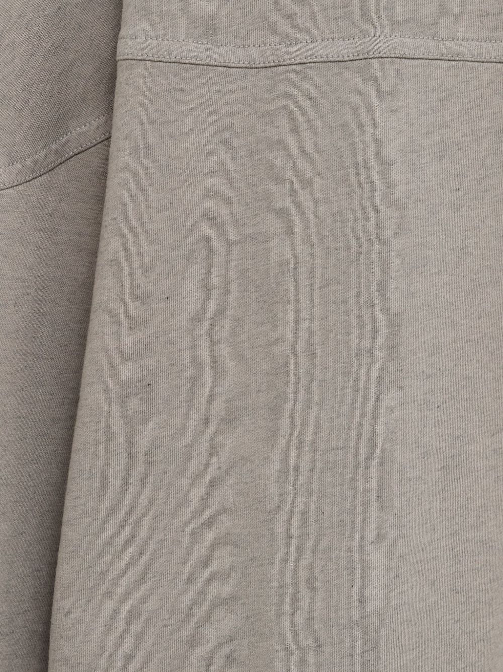 JACQUEMUS T-shirt Atelier grigio in cotone con stampa 