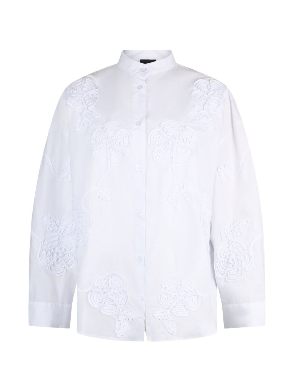 LIUJO Camicia bianca con colletto alla coreana 