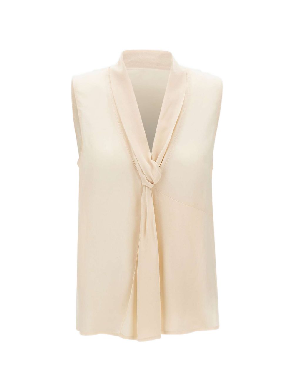 LIUJO Top elegante beige con nodo chic 