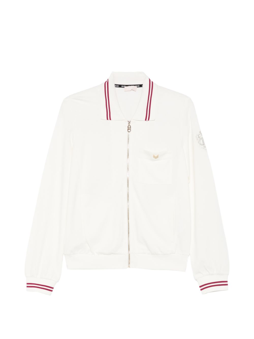 LIUJO Felpa con zip bianca 