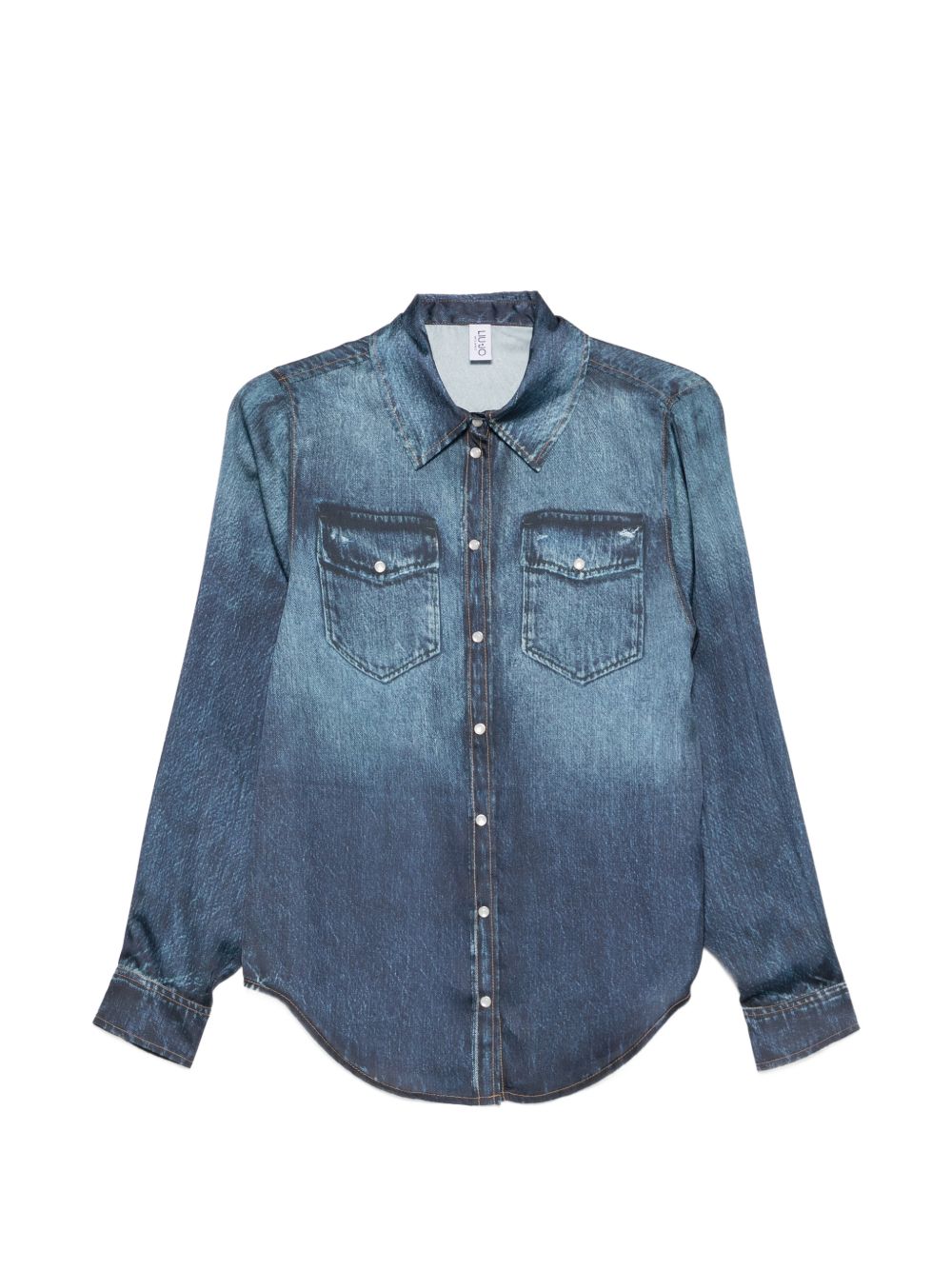 LIUJO Camicia a maniche lunghe in denim 
