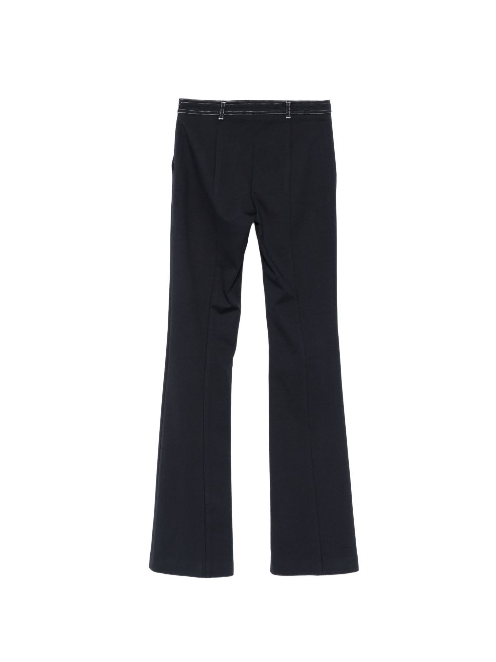 LIUJO Pantaloni con cuciture in vista bianche neri 
