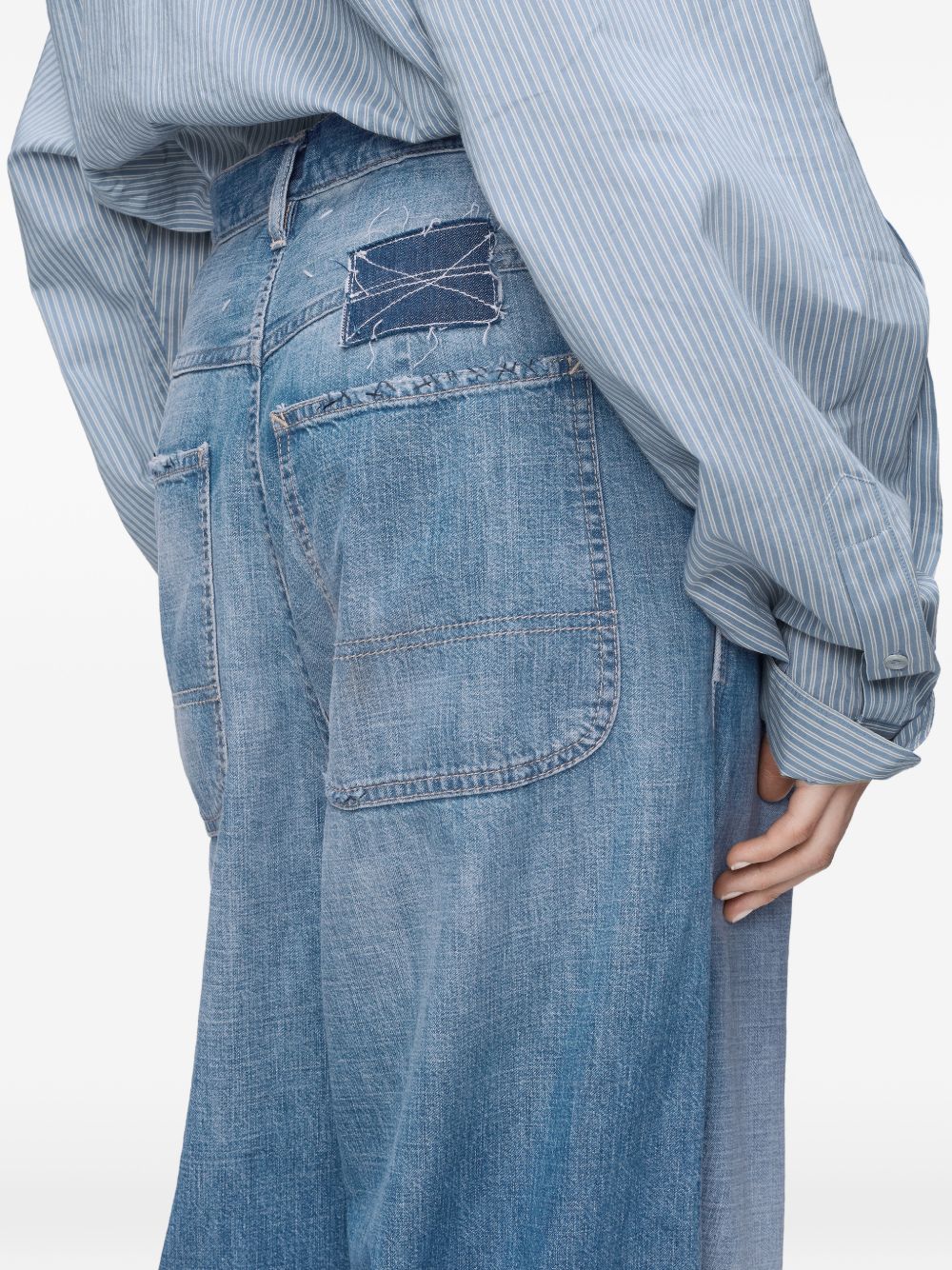 MAISON MARGIELA Jeans blu effetto washed 