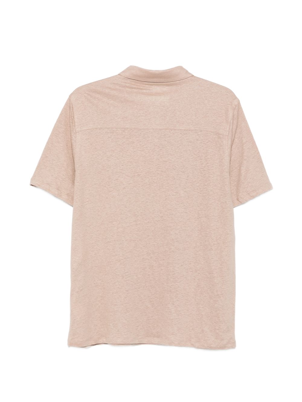 MAJESTIC FILATURES Polo in lino elasticizzato beige 