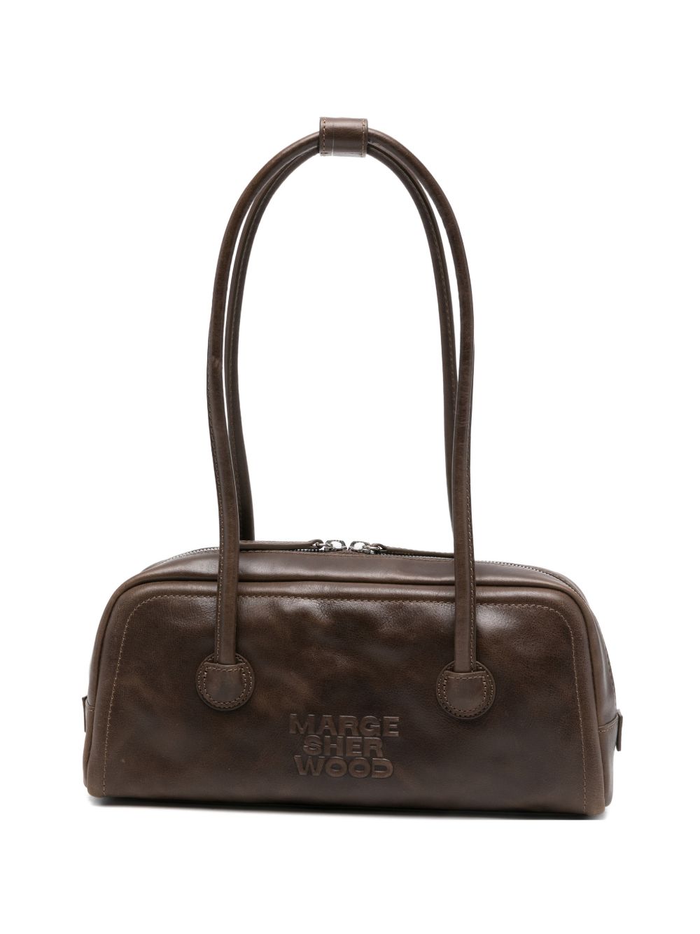 MARGESHERWOOD Borsa a spalla Soft Baguette marrone scuro 