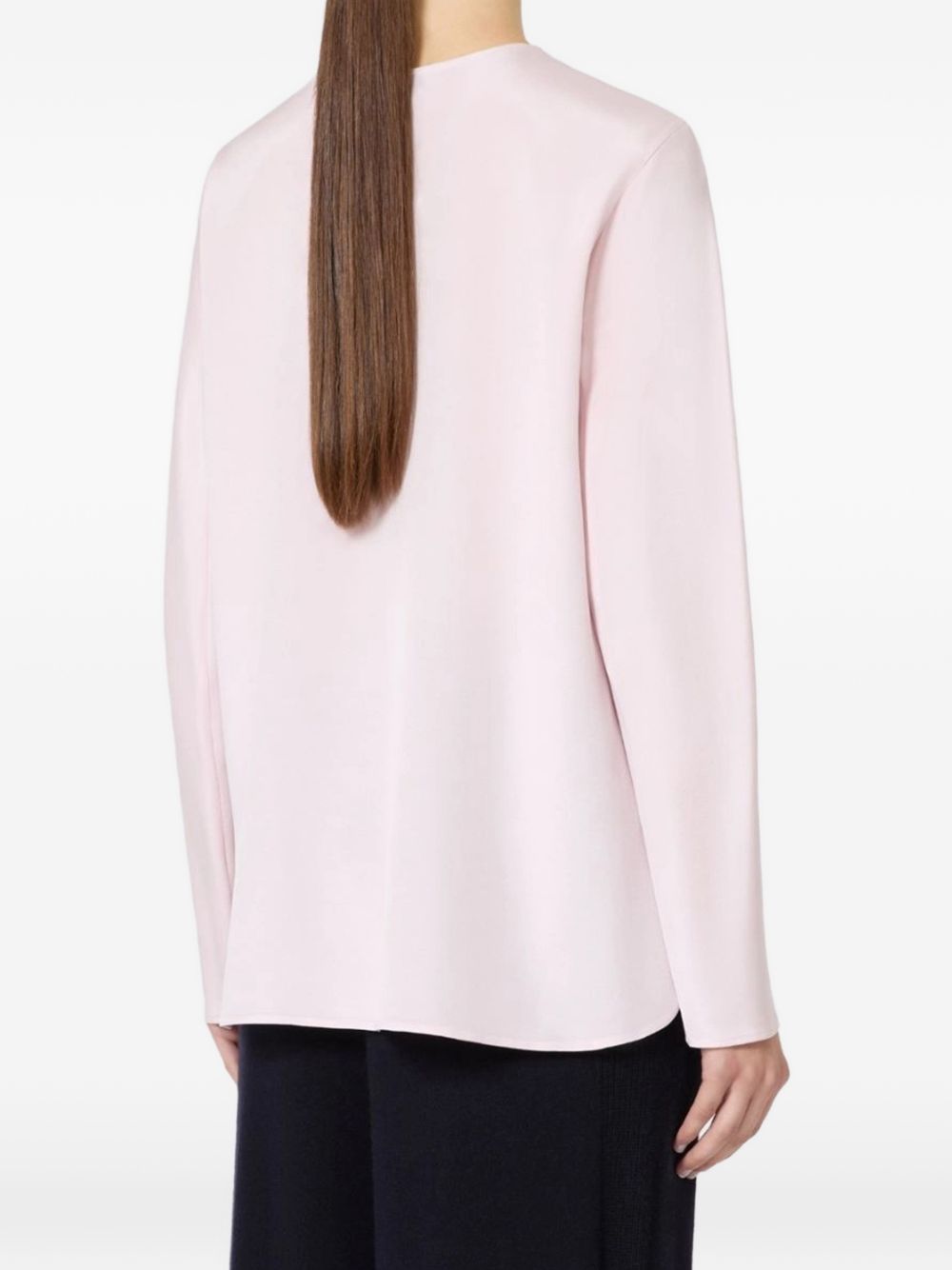 MAX MARA Blusa Mitico in seta rosa 