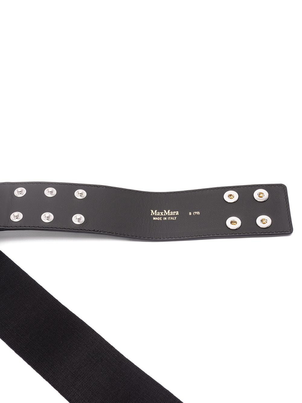 MAX MARA Cintura elastica nera con bottoni 