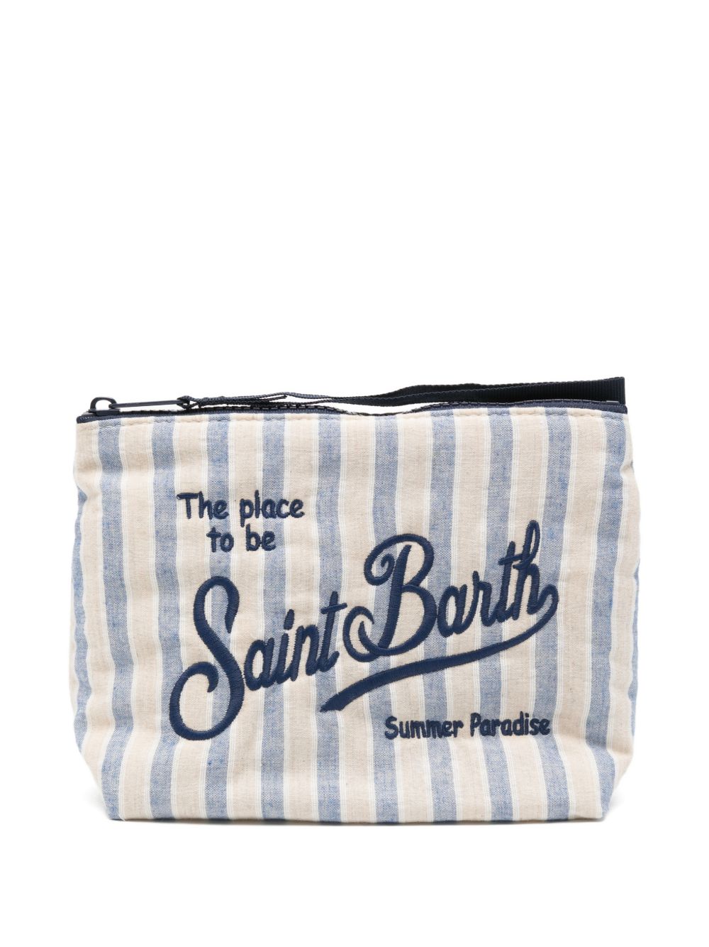 MC2 SAINT BARTH Pochette Aline in cotone a righe 
