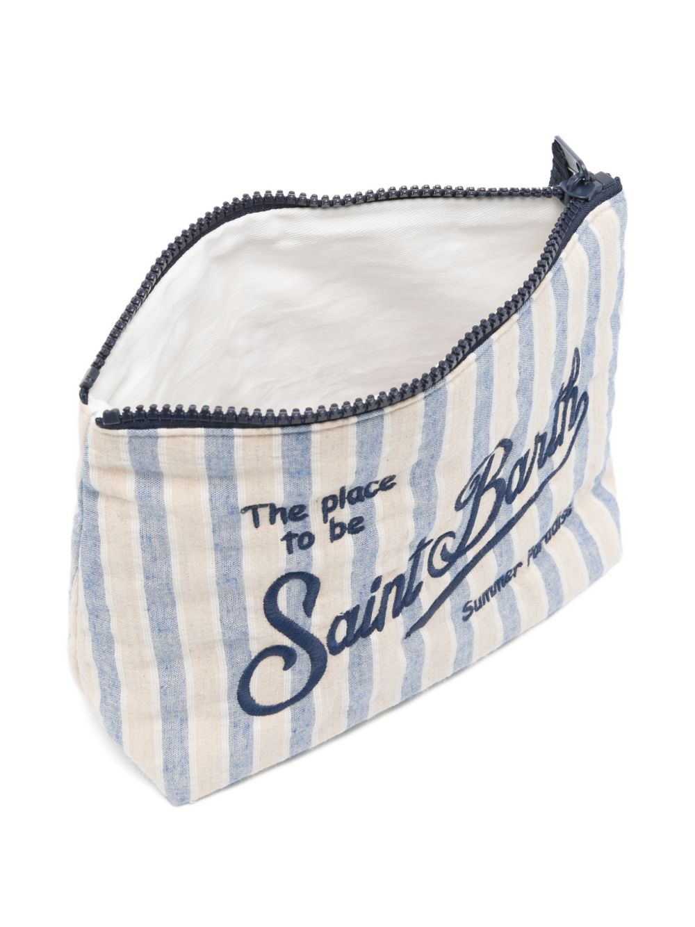 MC2 SAINT BARTH Pochette Aline in cotone a righe 
