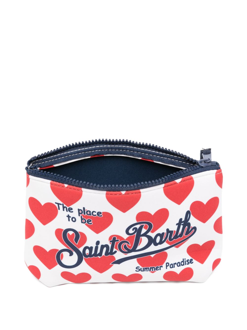 MC2 SAINT BARTH Pochette Aline con cuori rossi 