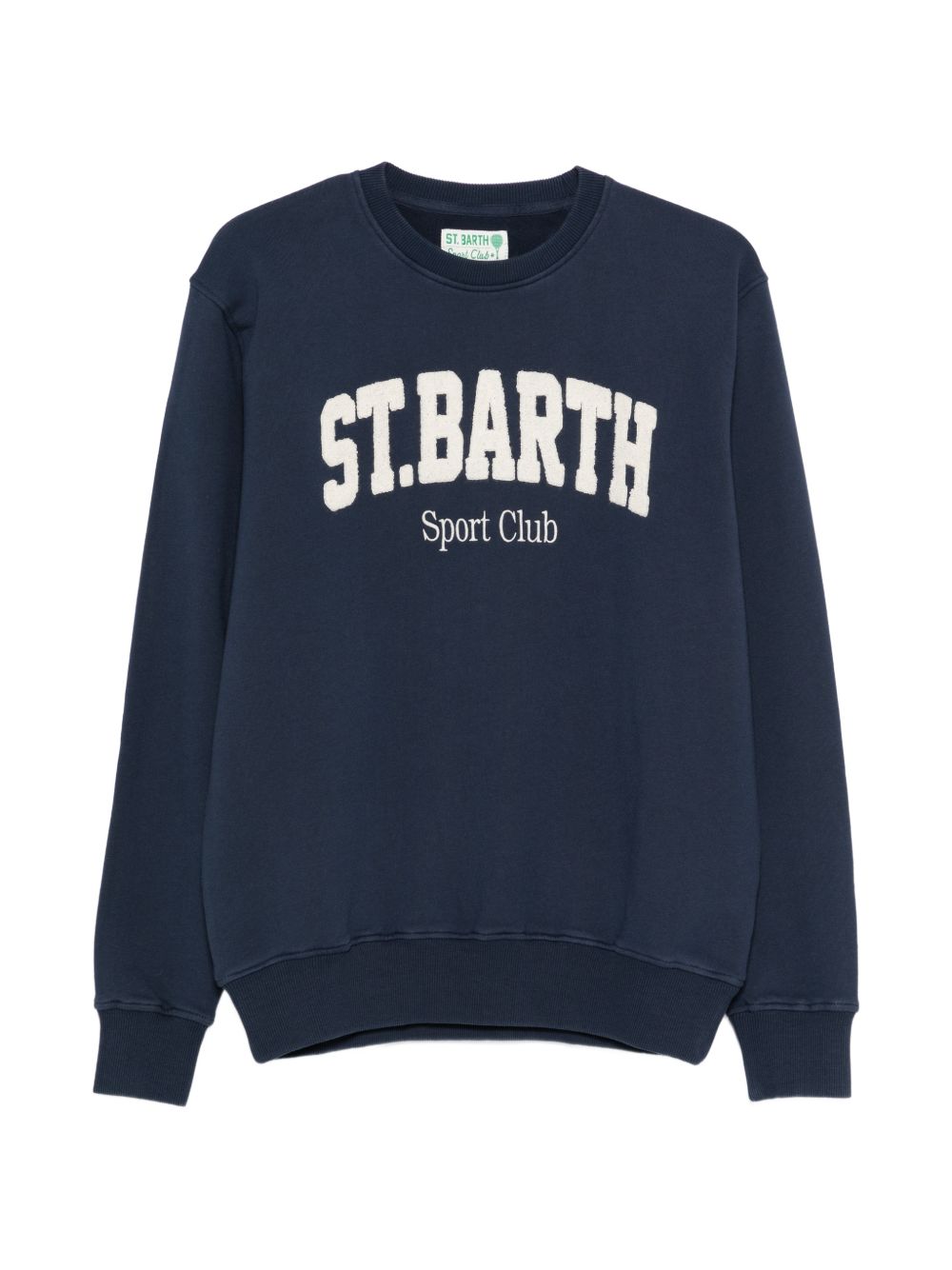 MC2 SAINT BARTH Felpa Ponza girocollo in cotone blu navy 
