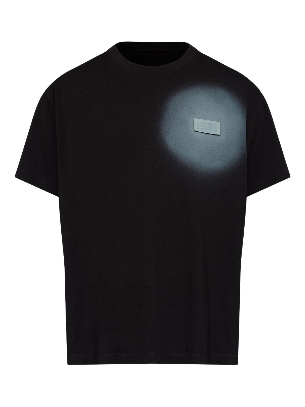 MM6 MAISON MARGIELA T-shirt in cotone a maniche corte nera 