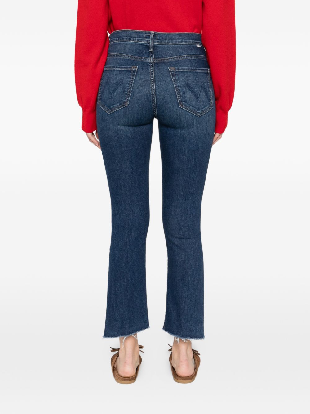 MOTHER Blu jeans The Insider Crop Step Fray 