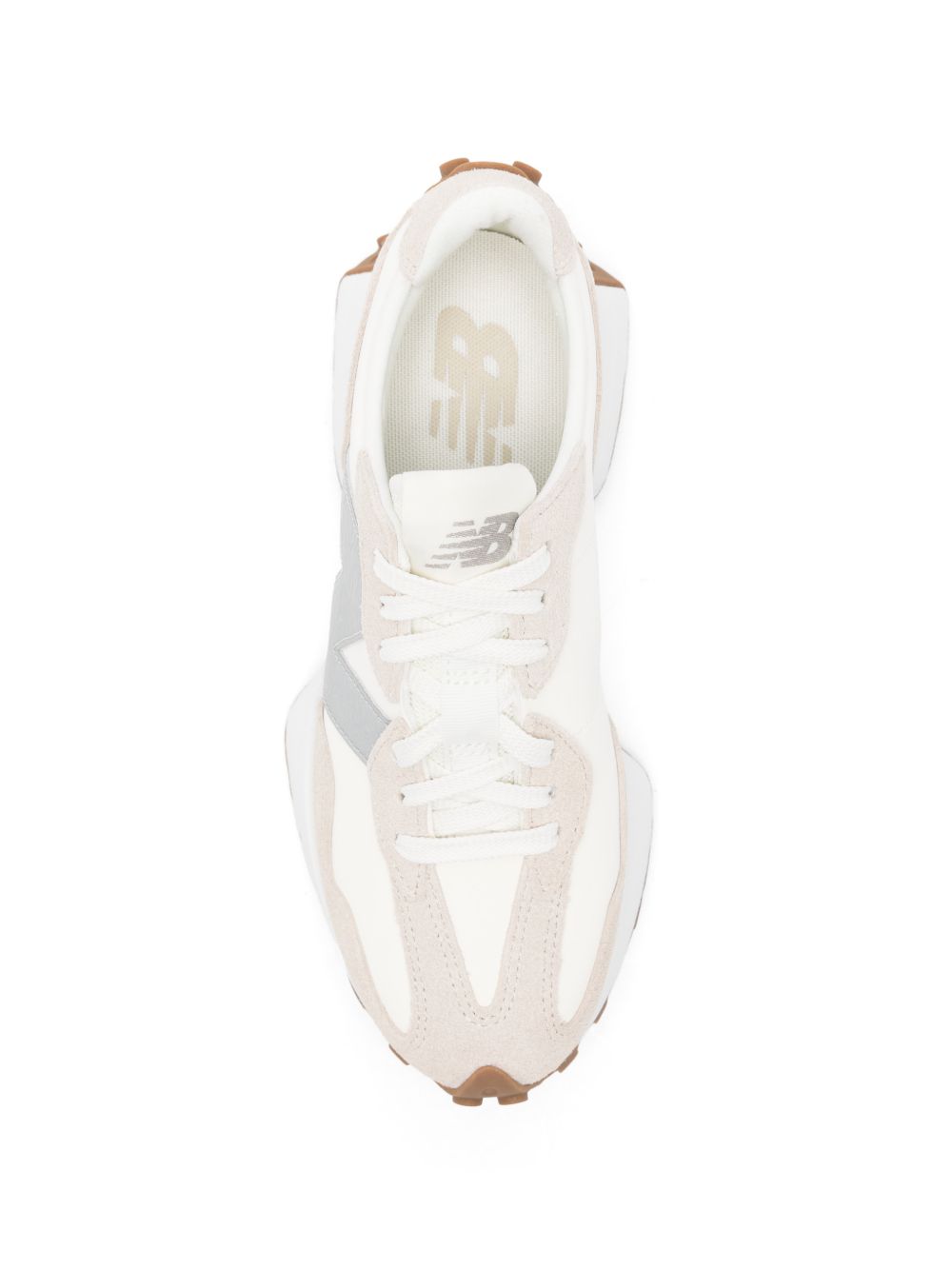 NEW BALANCE Sneakers beige e argentate 