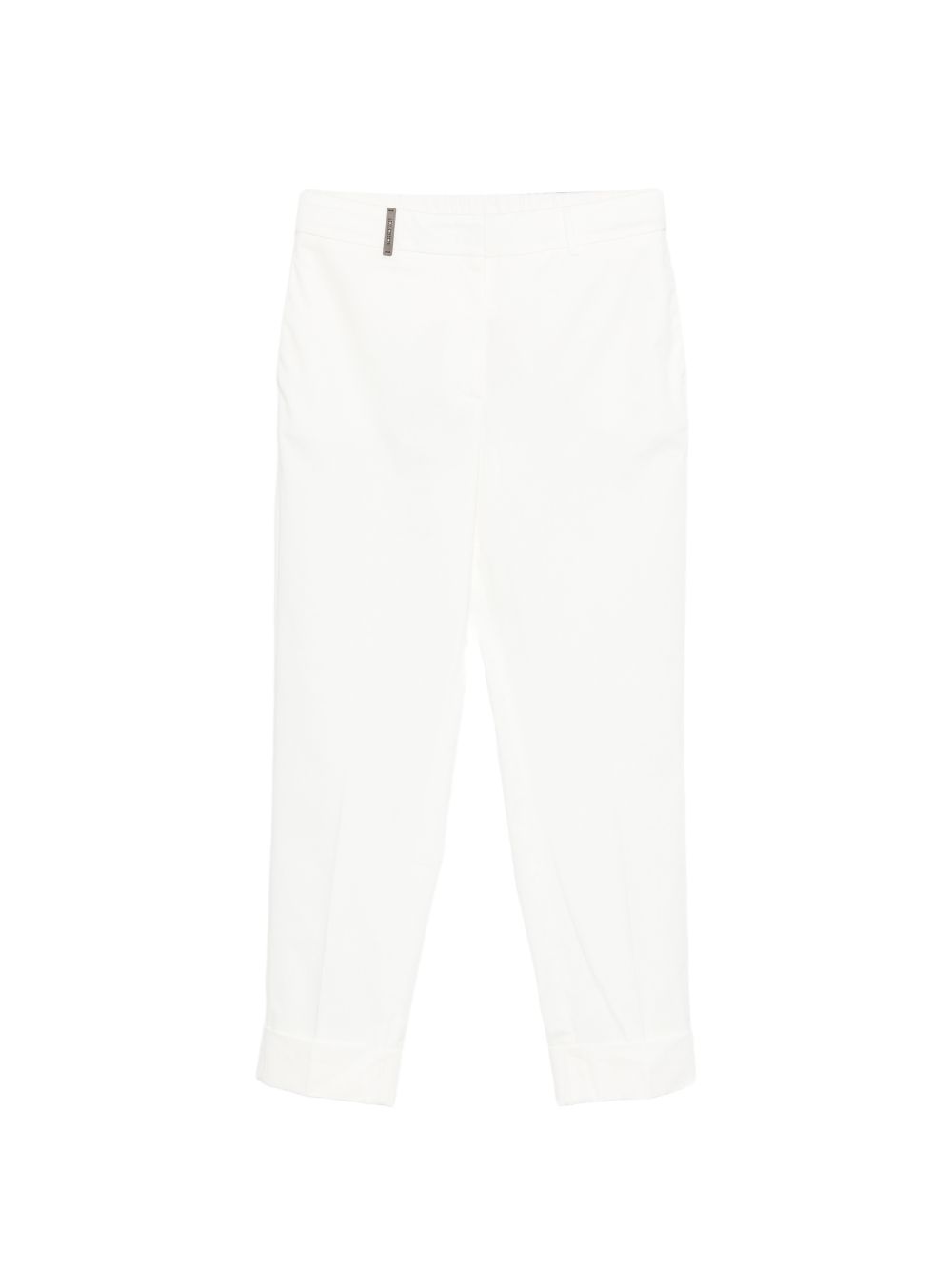 PESERICO Pantaloni bianchi con pinces 