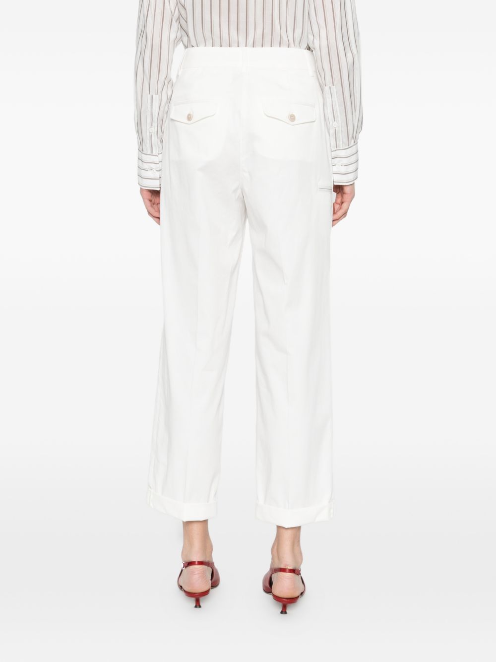 PESERICO Pantaloni bianchi casual 