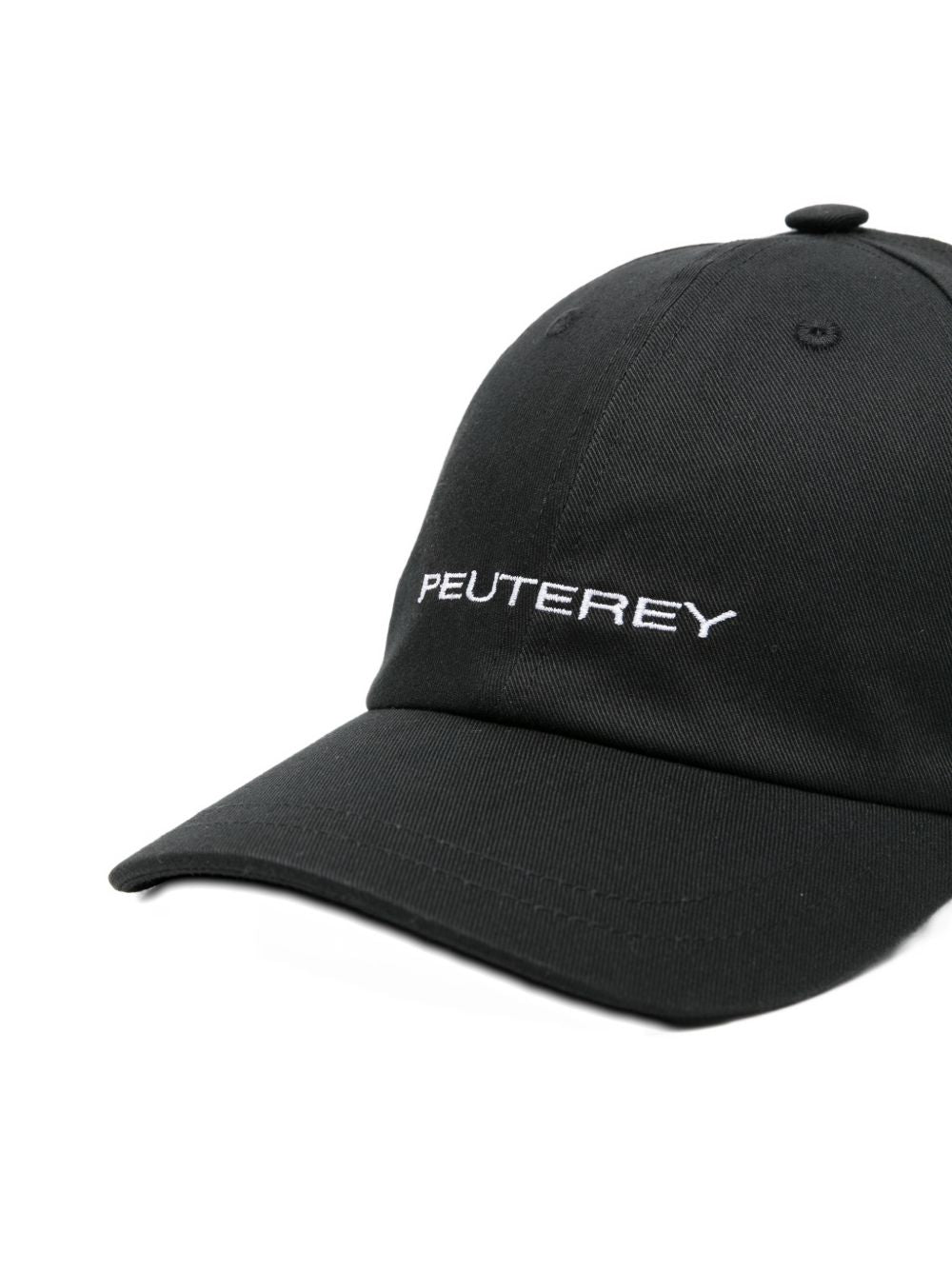 PEUTEREY Cappello baseball Debby in cotone nero con logo 