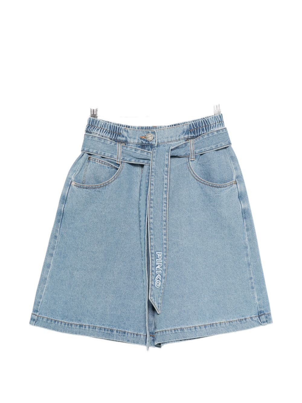PINKO Shorts in denim con cinturino in vita 